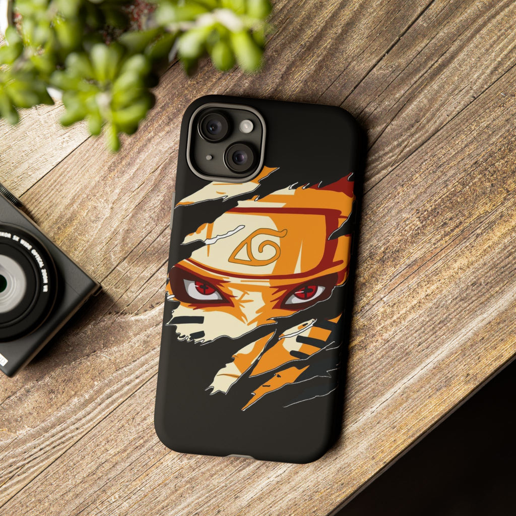 Anime Ninja Phone Case — Intense Shredded Mask Design (Tough Cases)