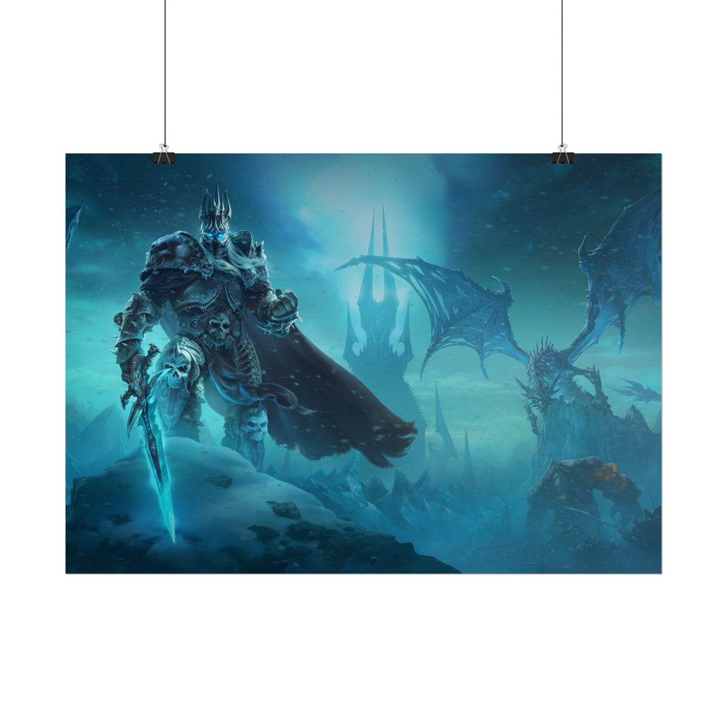 Lich King Fantasy Art Print - World of Warcraft