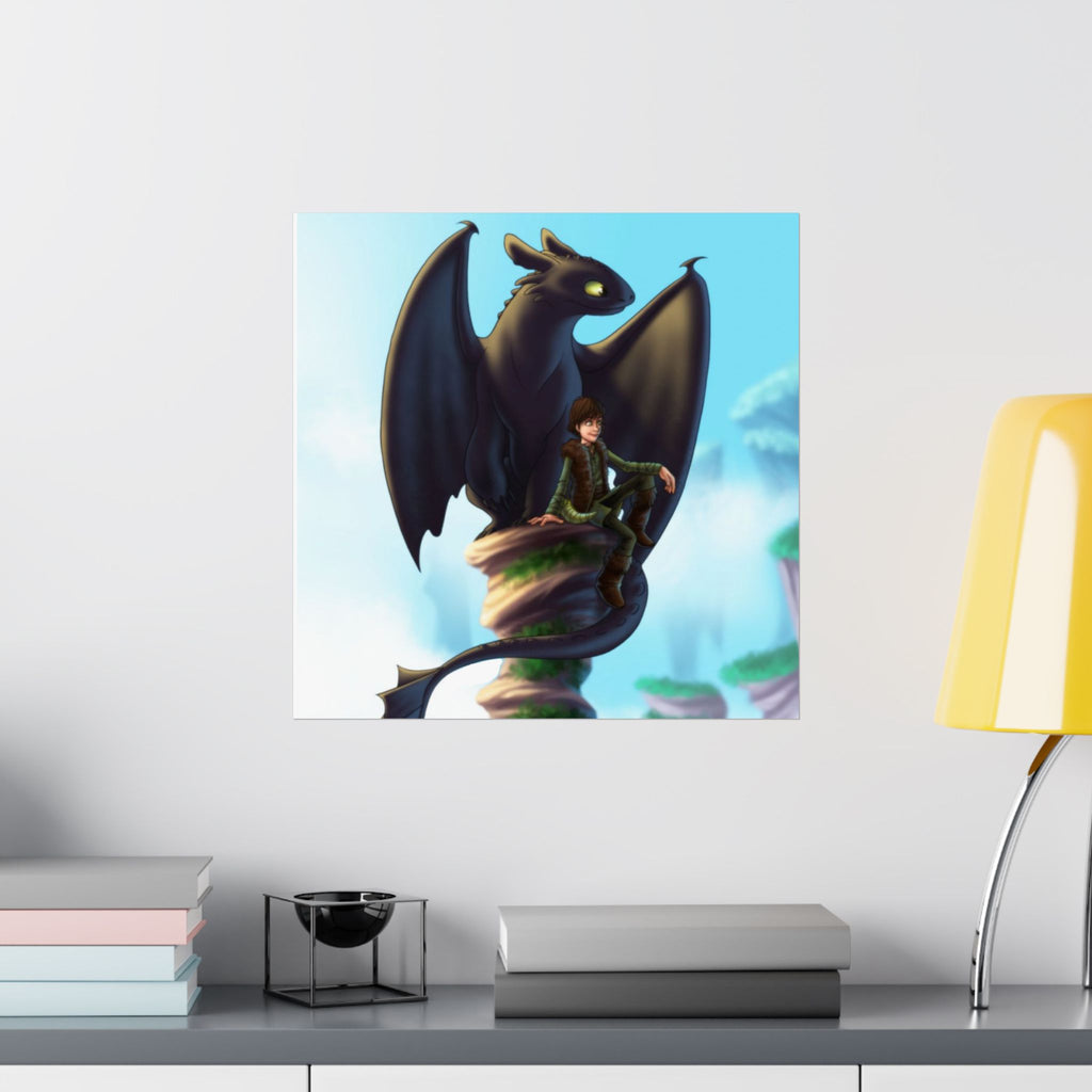 Toothless and Hiccup Poster Collectors Edition Real Art