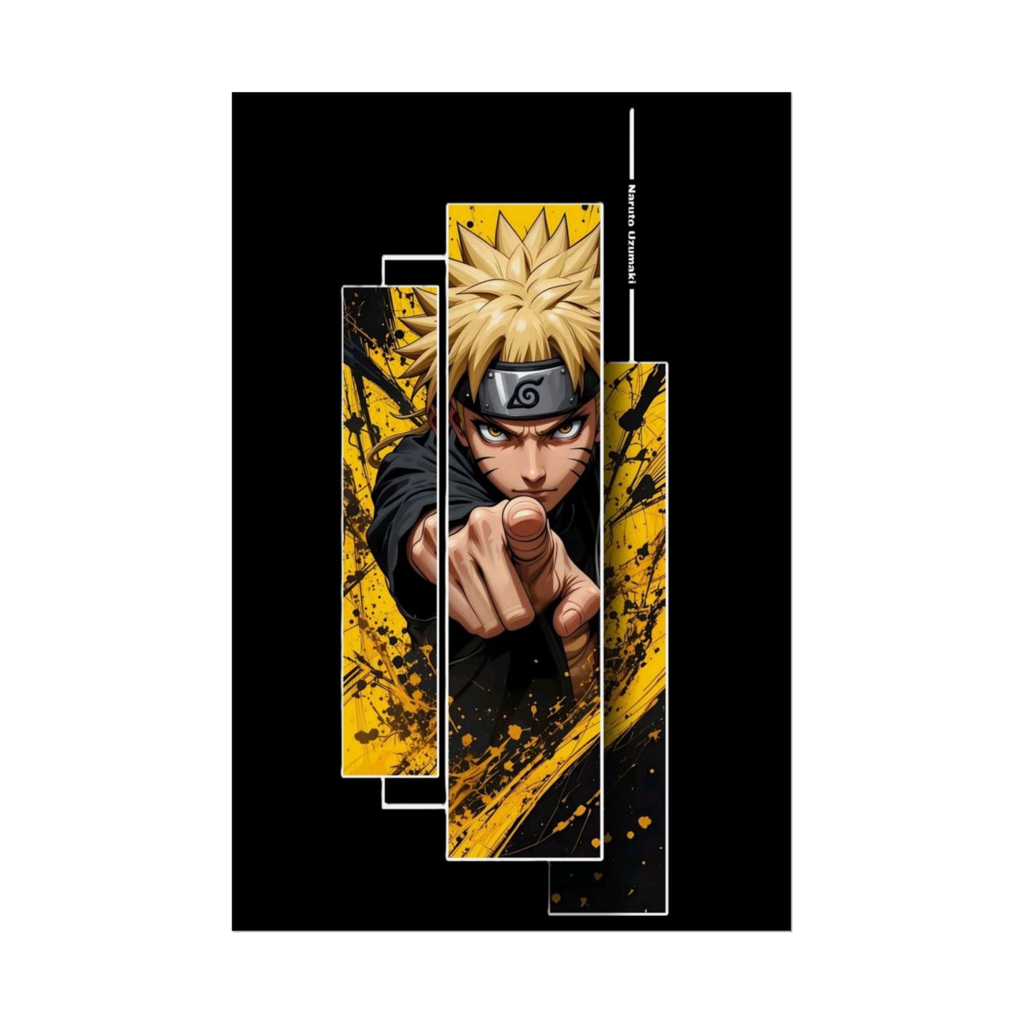Naruto Art-Poster – Dynamischer Anime-Wanddruck (Gerollter Poster)