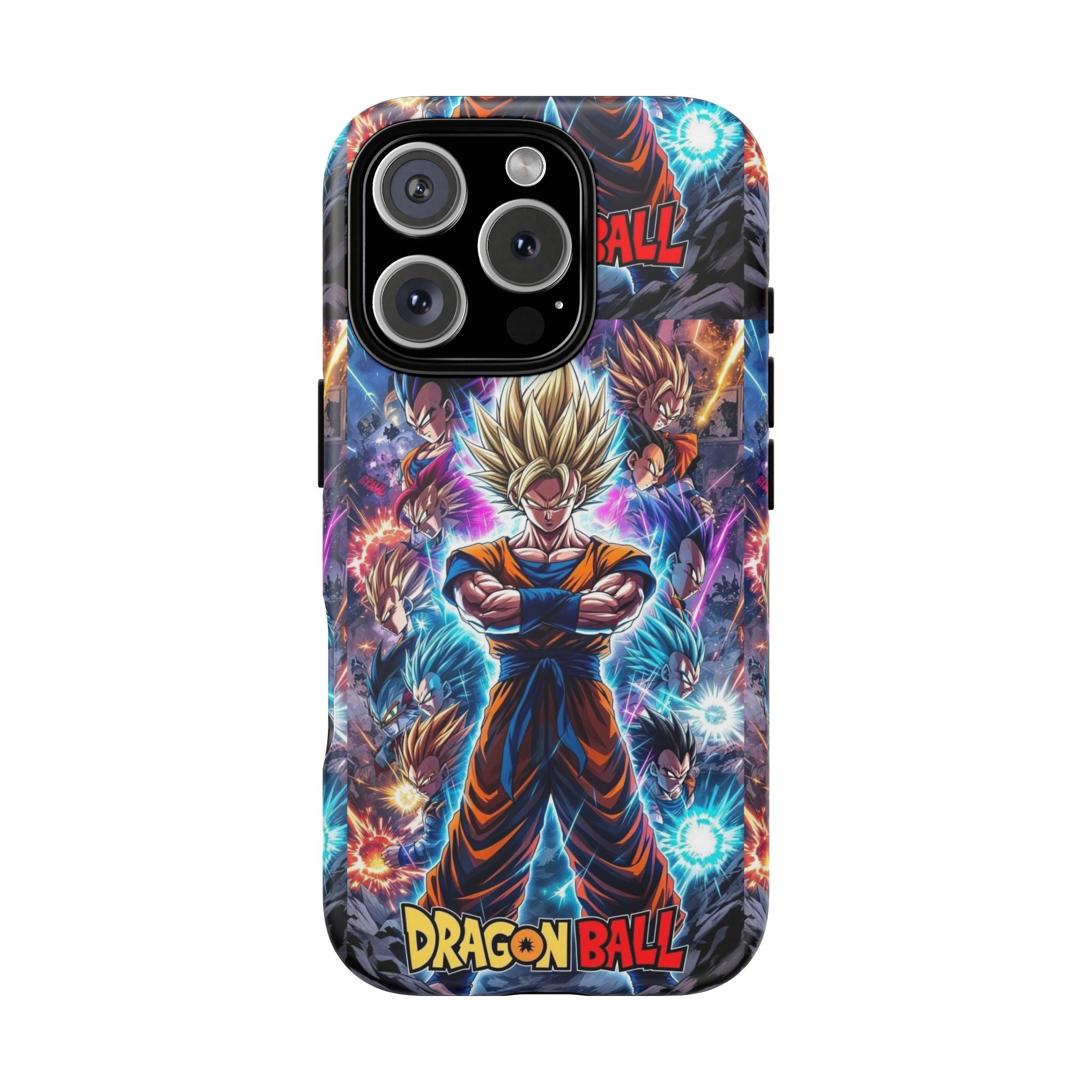 Dragon Ball Super Saiyan Phone Case — Goku Anime Tough Case