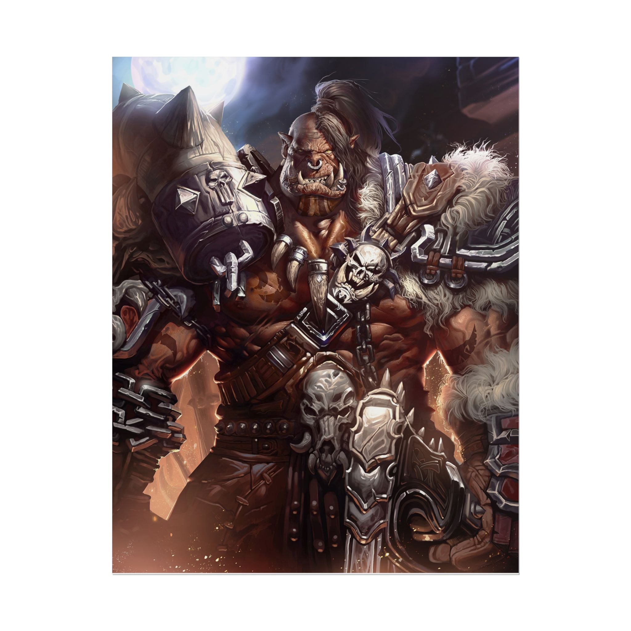 Garrosh Hellscream Fantasy Art Print - World of Warcraft