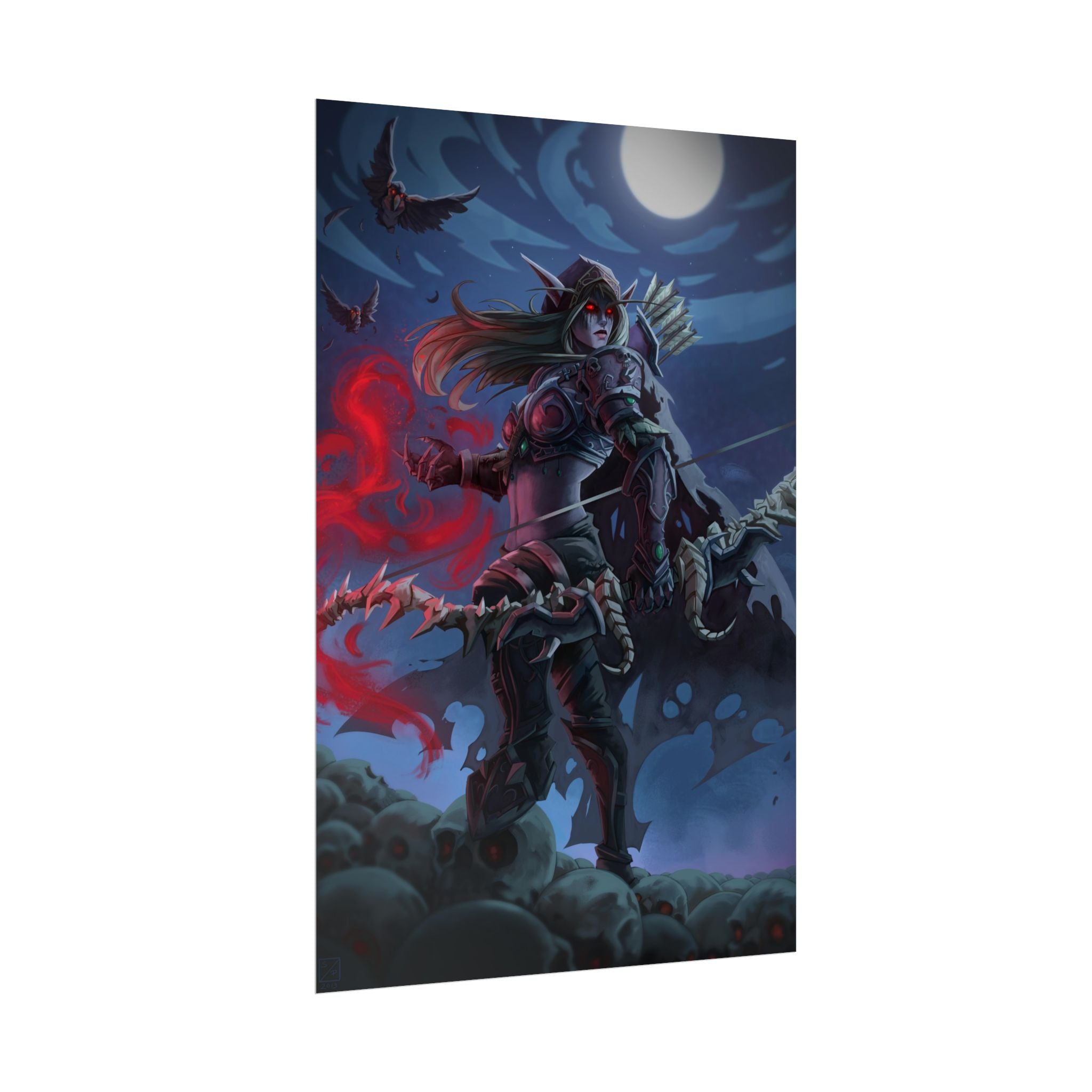 Lady Sylvanas World Of Warcraft Poster — Fantasy Art Print