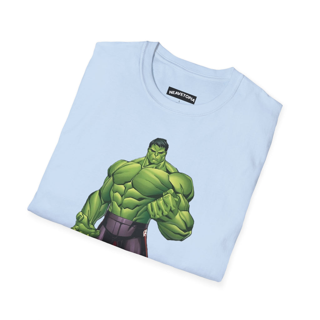 Hulk Avengers Logo T-Shirt — Marvel Hero Collage Graphic Tee