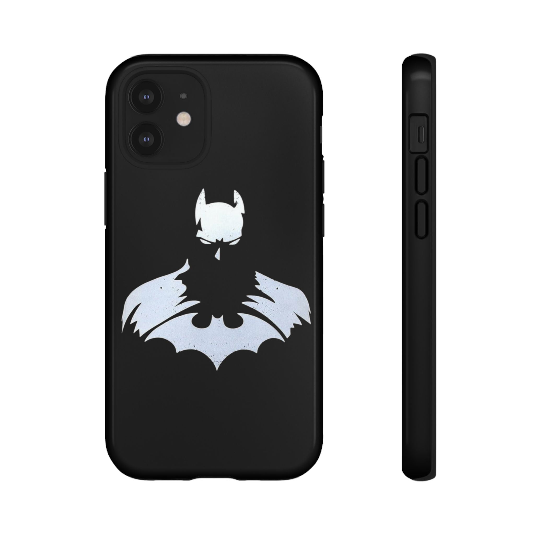 Batman Silhouette Tough Phone Case — Dark Knight Black Protective Cover