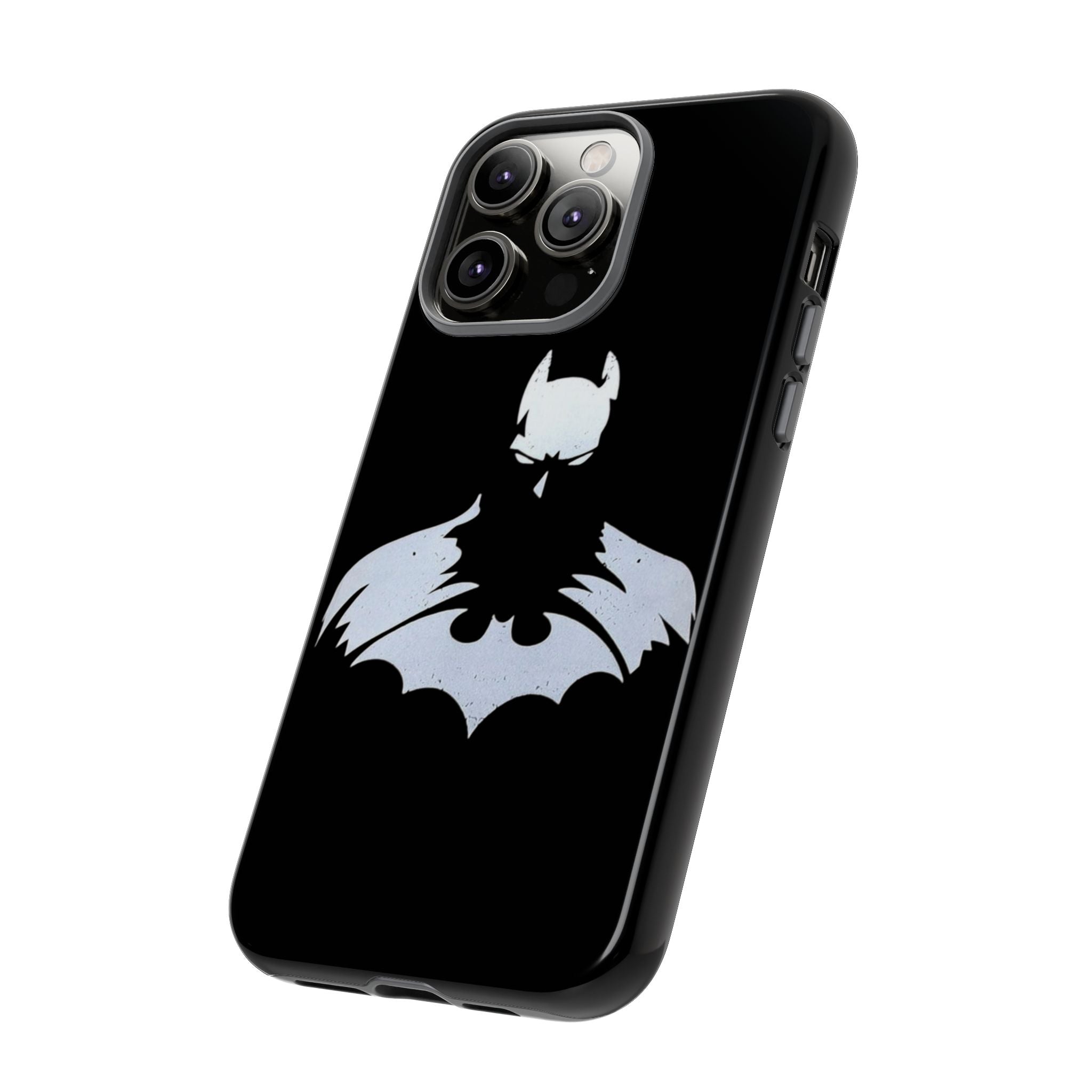 Batman Silhouette Tough Phone Case — Dark Knight Black Protective Cover