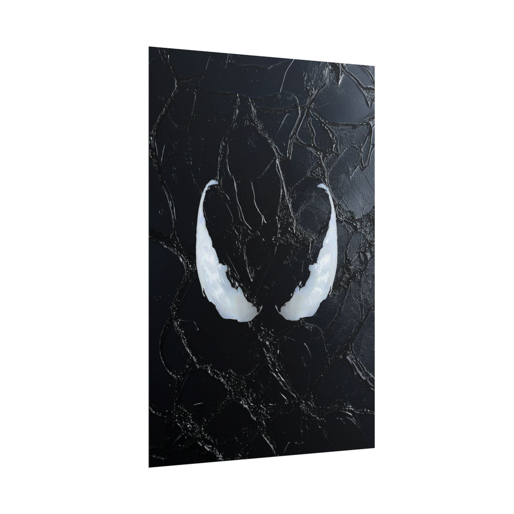 Venom Eyes  illustration Poster | Comic book movie character print | Black Venom Marvel | Limited Edition