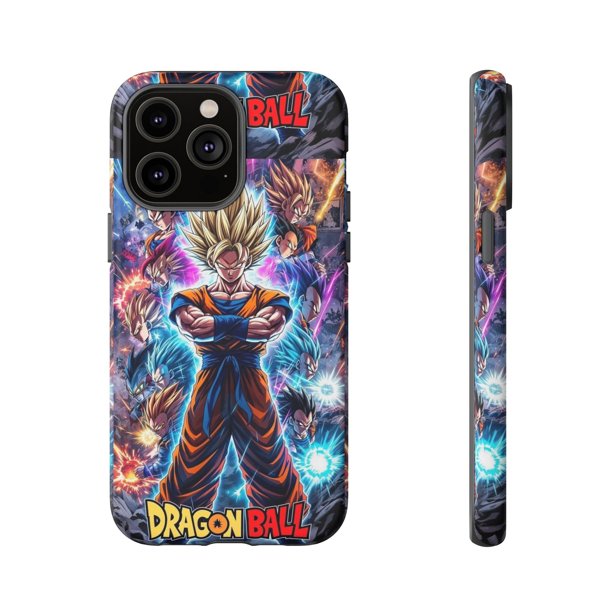 Dragon Ball Super Saiyan Phone Case — Goku Anime Tough Case