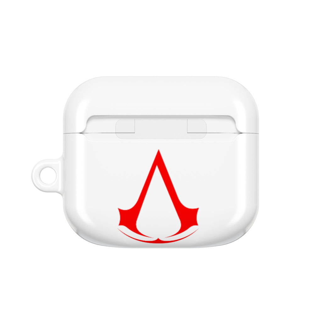 Assassins Creed Emblem AirPod Case — Red Gaming Logo Protective Cover
