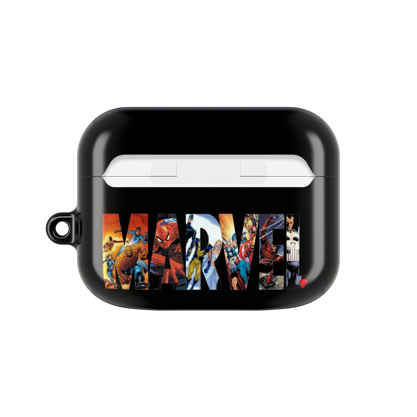 AirPod Hülle – Marvel Comic Logo Schutzhülle