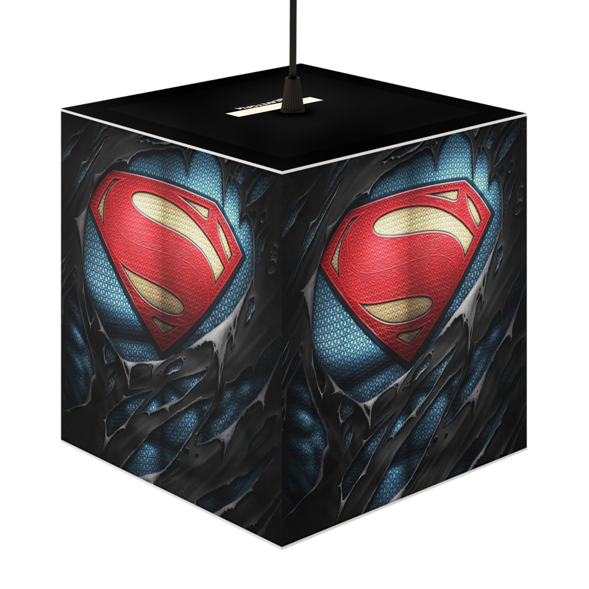 Superman Light Cube Lamp - Superhero Nightlight Decor