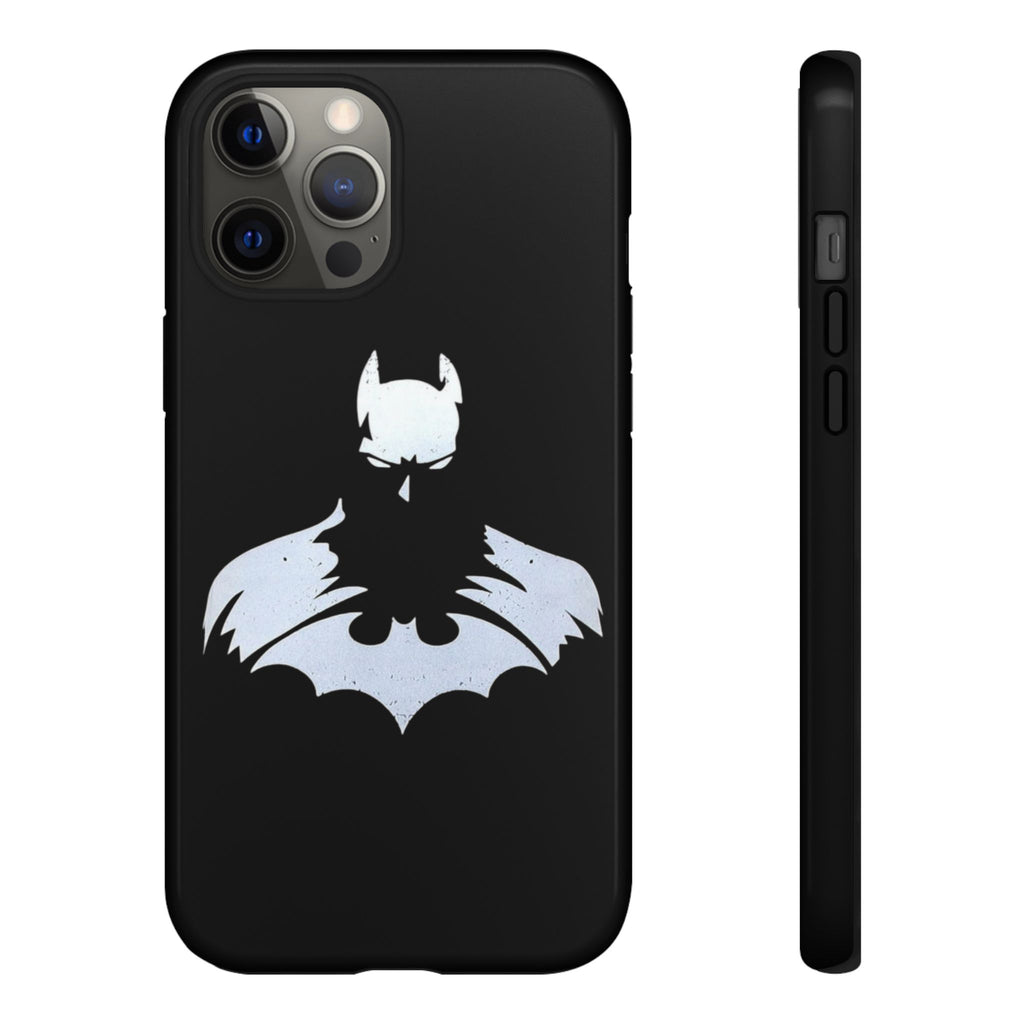 Batman Silhouette Tough Phone Case — Dark Knight Black Protective Cover