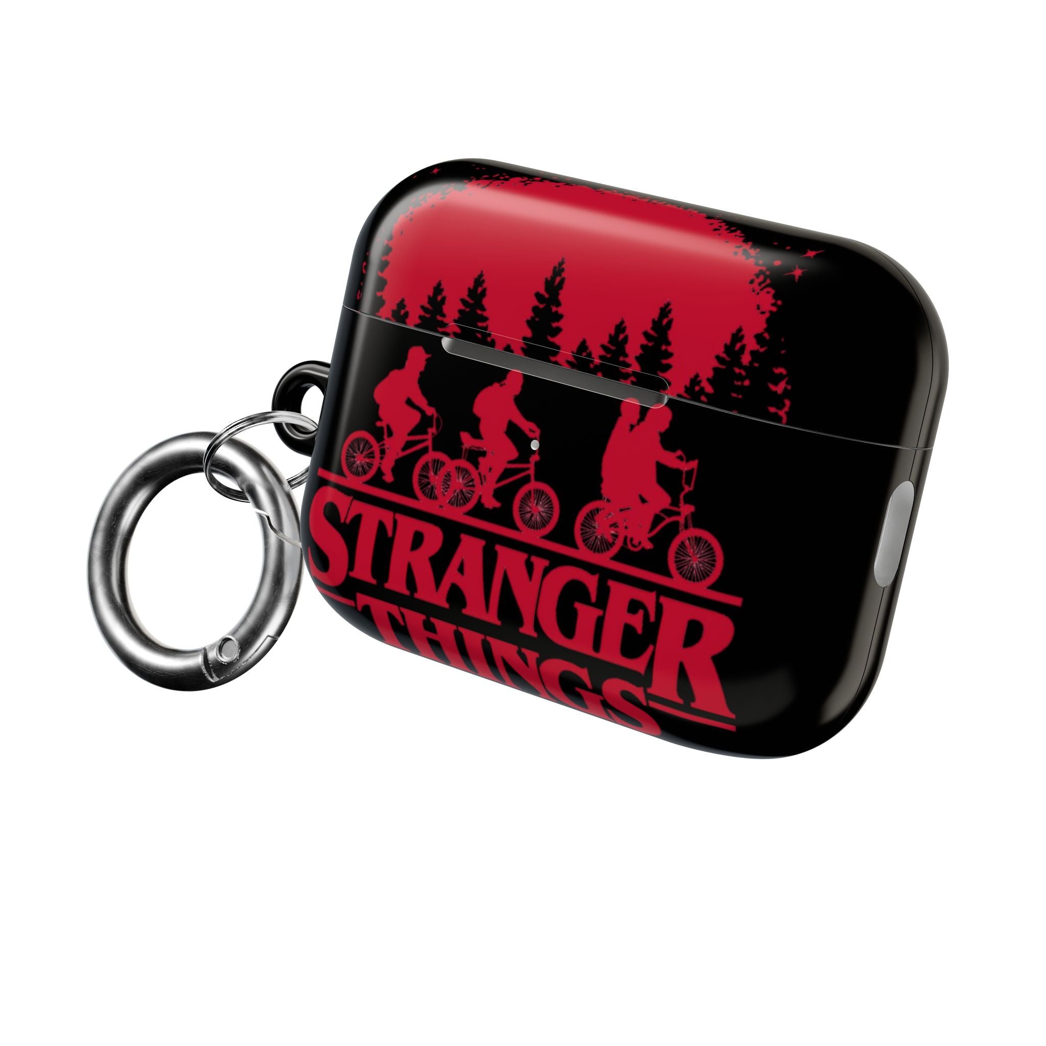 Stranger Things AirPod Case – Retro 80s Sci‑Fi Bike Silhouette Protective Cover