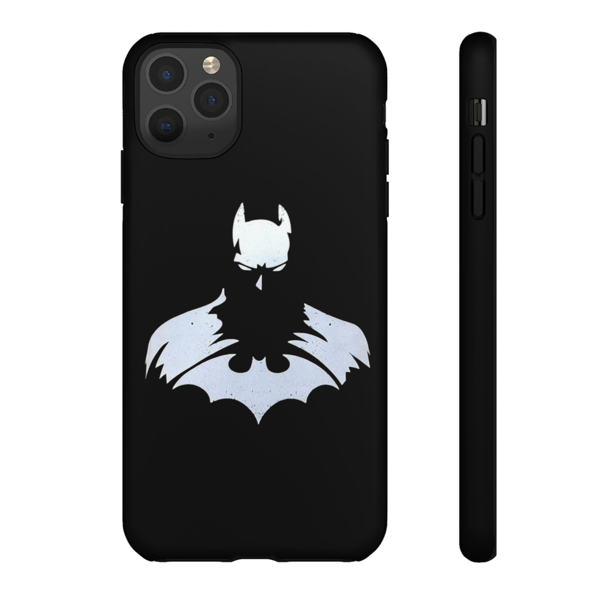 Batman Silhouette Tough Phone Case — Dark Knight Black Protective Cover