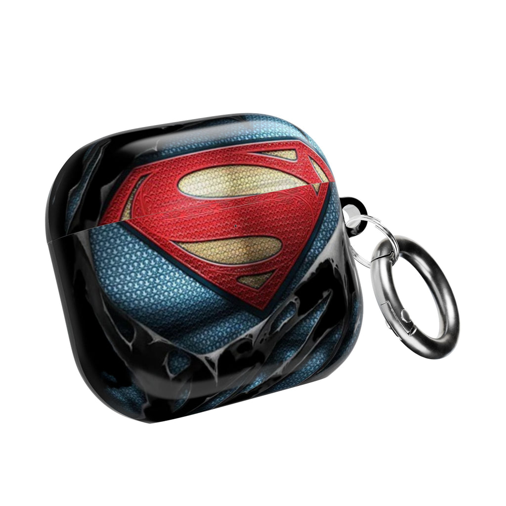 Superman Logo AirPod Case — Heroic Comic Superhero Protective Cover