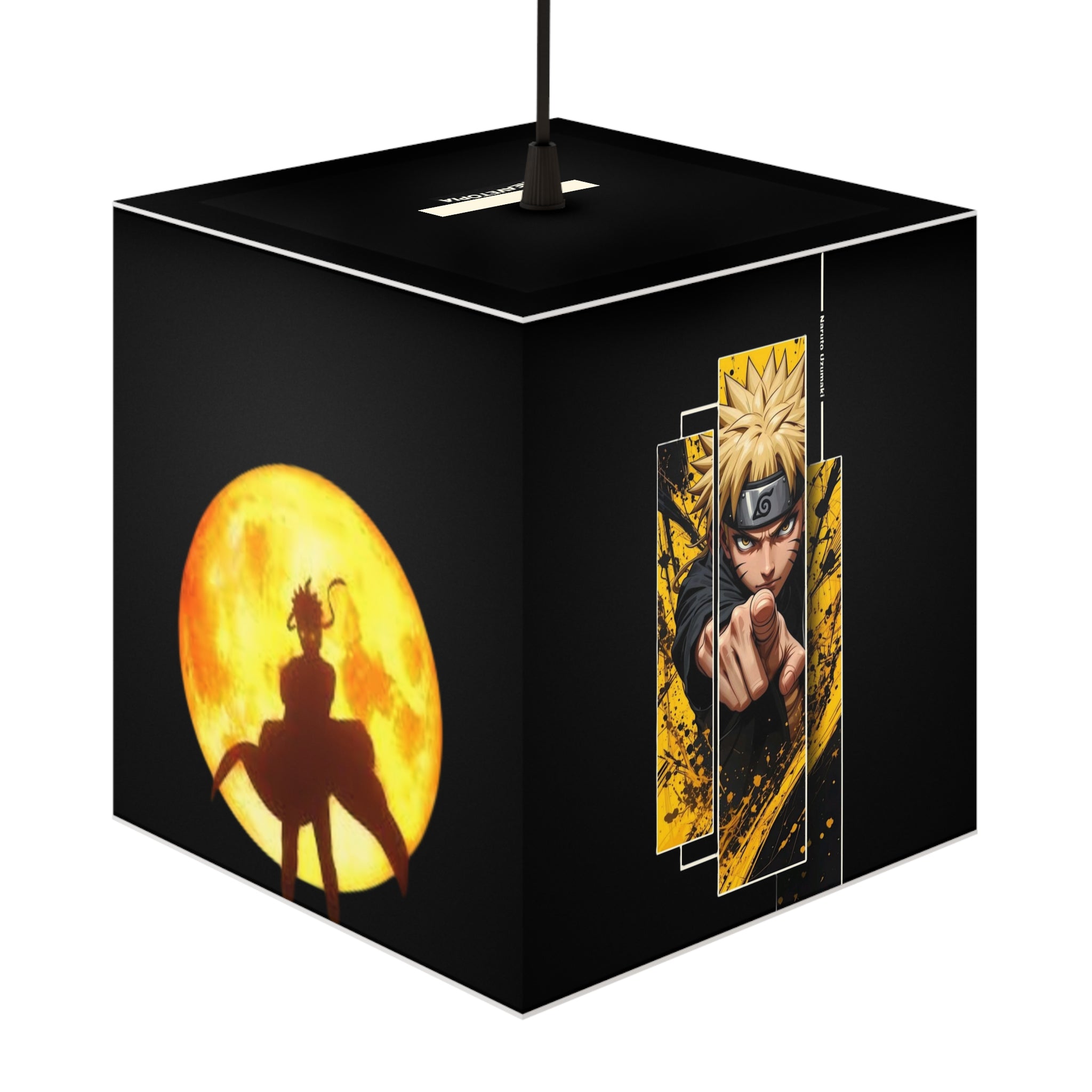 Naruto Light Cube Lamp — Anime Moon Silhouette Nightlight