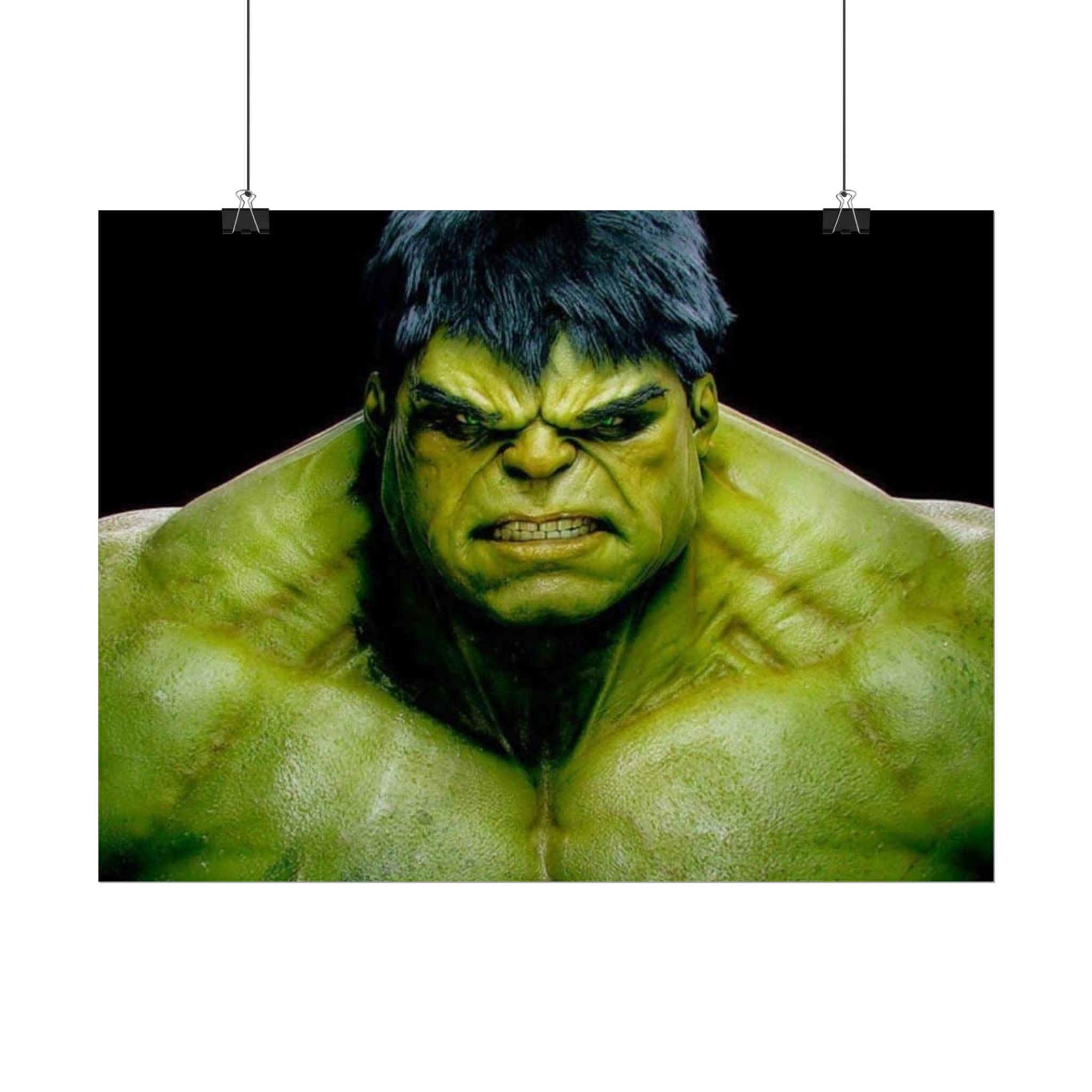 Hulk Lightning Poster — Marvel Vibrant Superhero Wall Art (Rolled Poster)