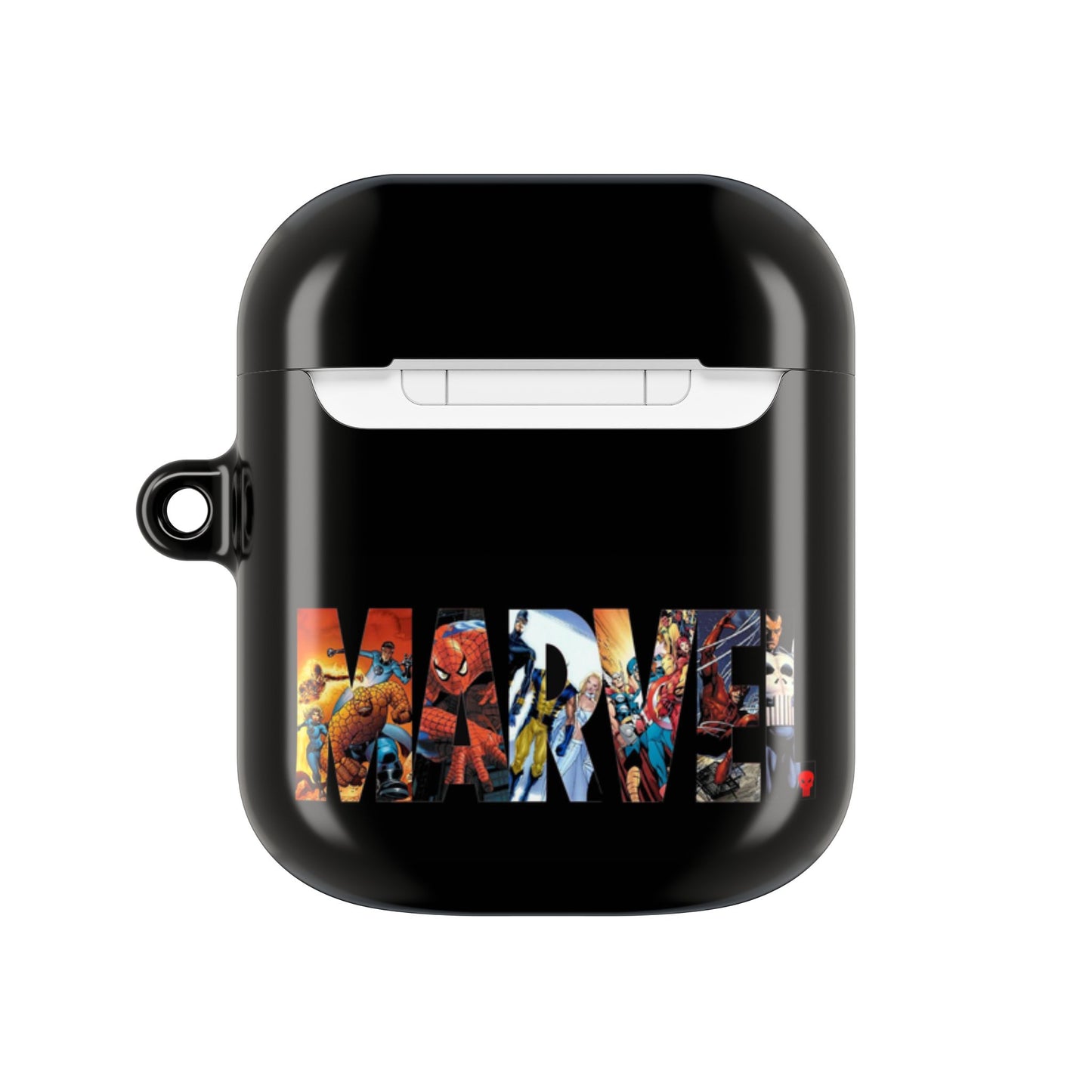 AirPod Hülle – Marvel Comic Logo Schutzhülle