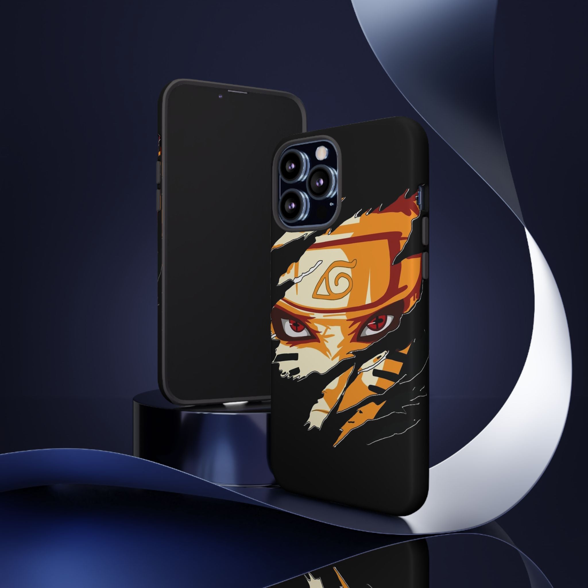 Anime Ninja Phone Case — Intense Shredded Mask Design (Tough Cases)