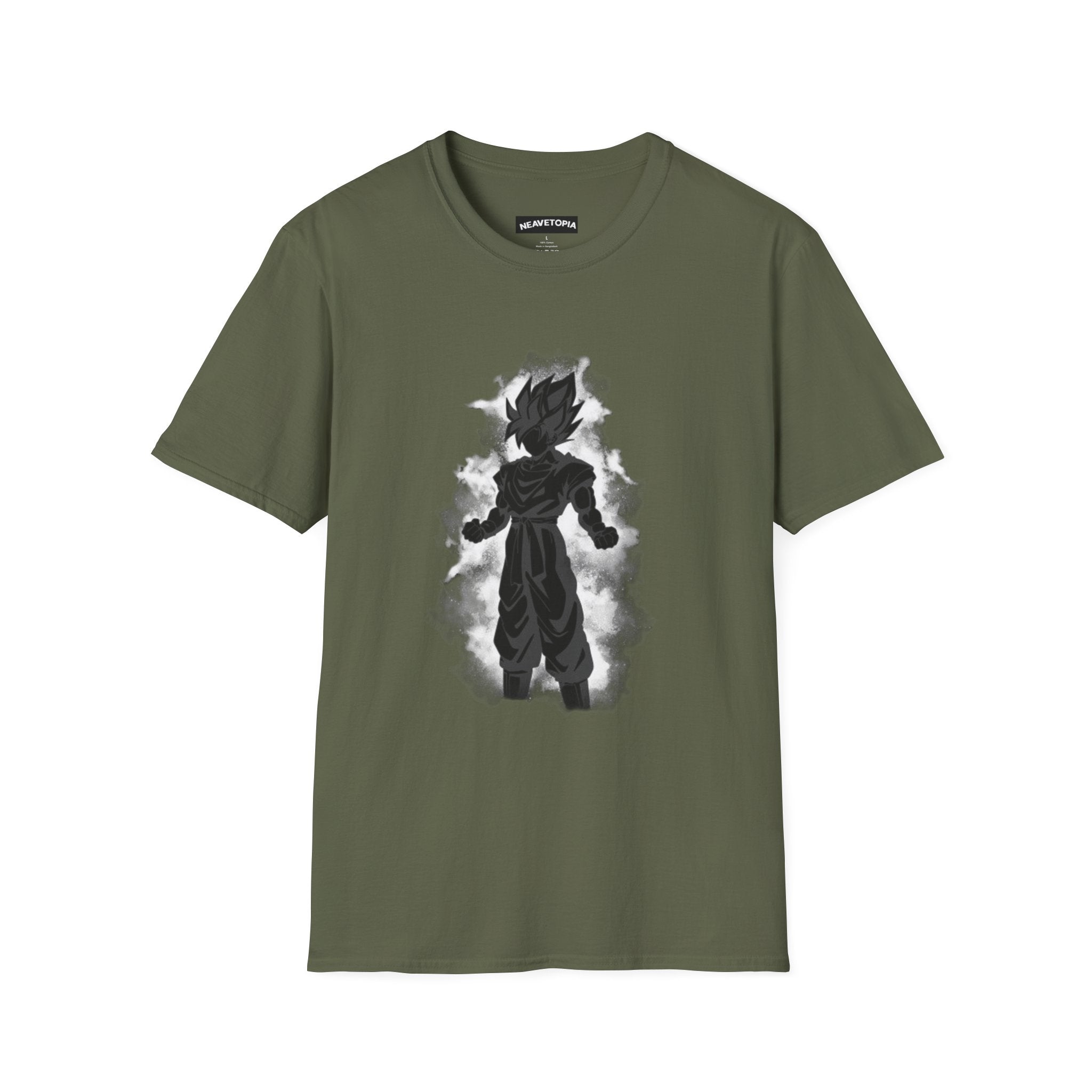 Silhouette Saiyan Power T-Shirt | Anime Aura Dragon Ball Goku