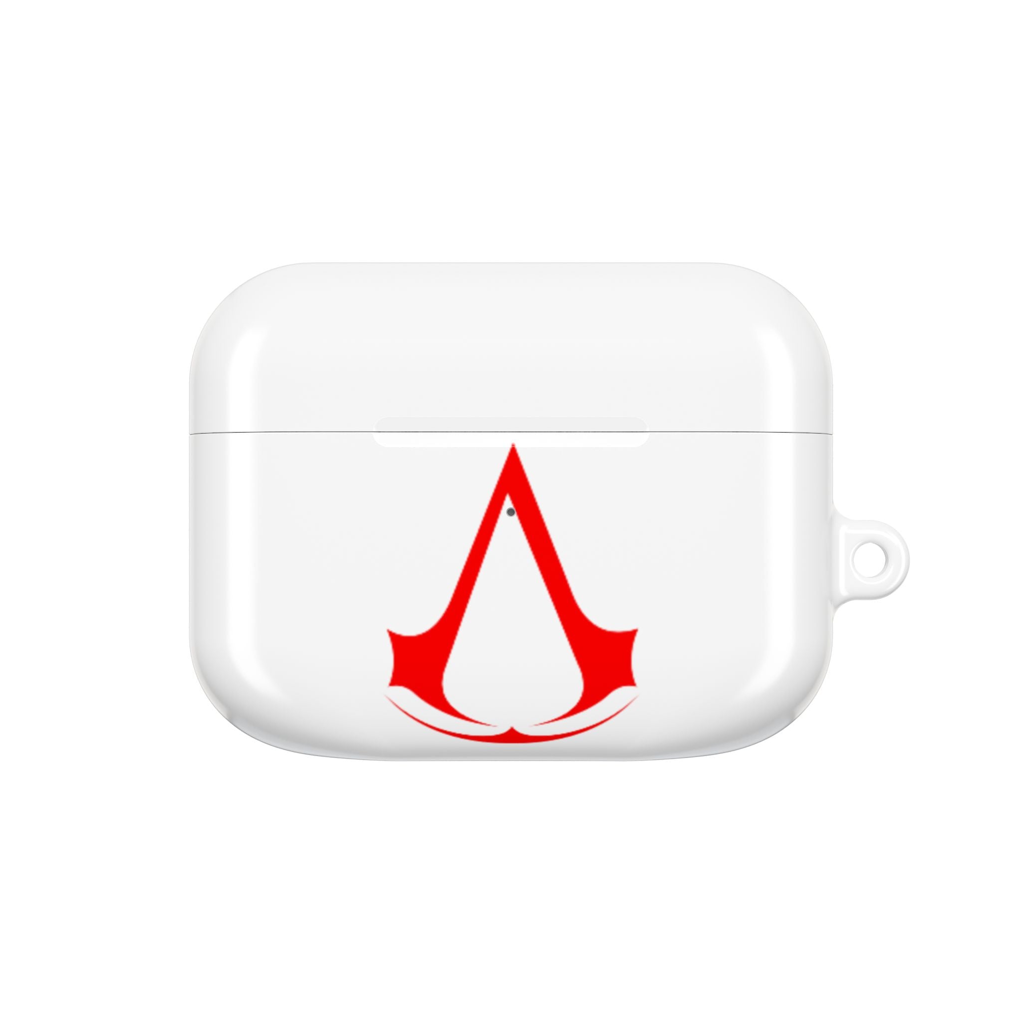 Assassins Creed Emblem AirPod Case — Red Gaming Logo Protective Cover