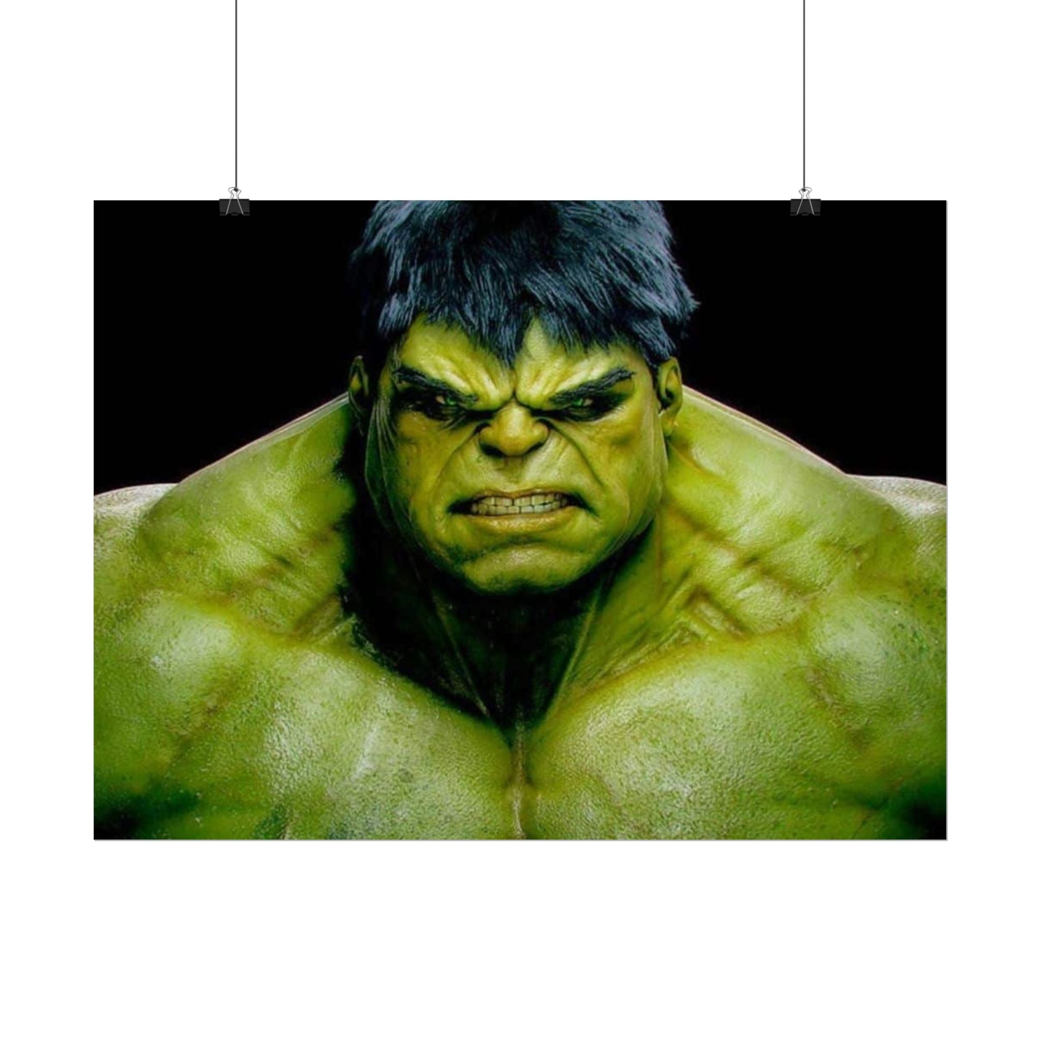 Hulk Lightning Poster — Marvel Vibrant Superhero Wall Art (Rolled Poster)