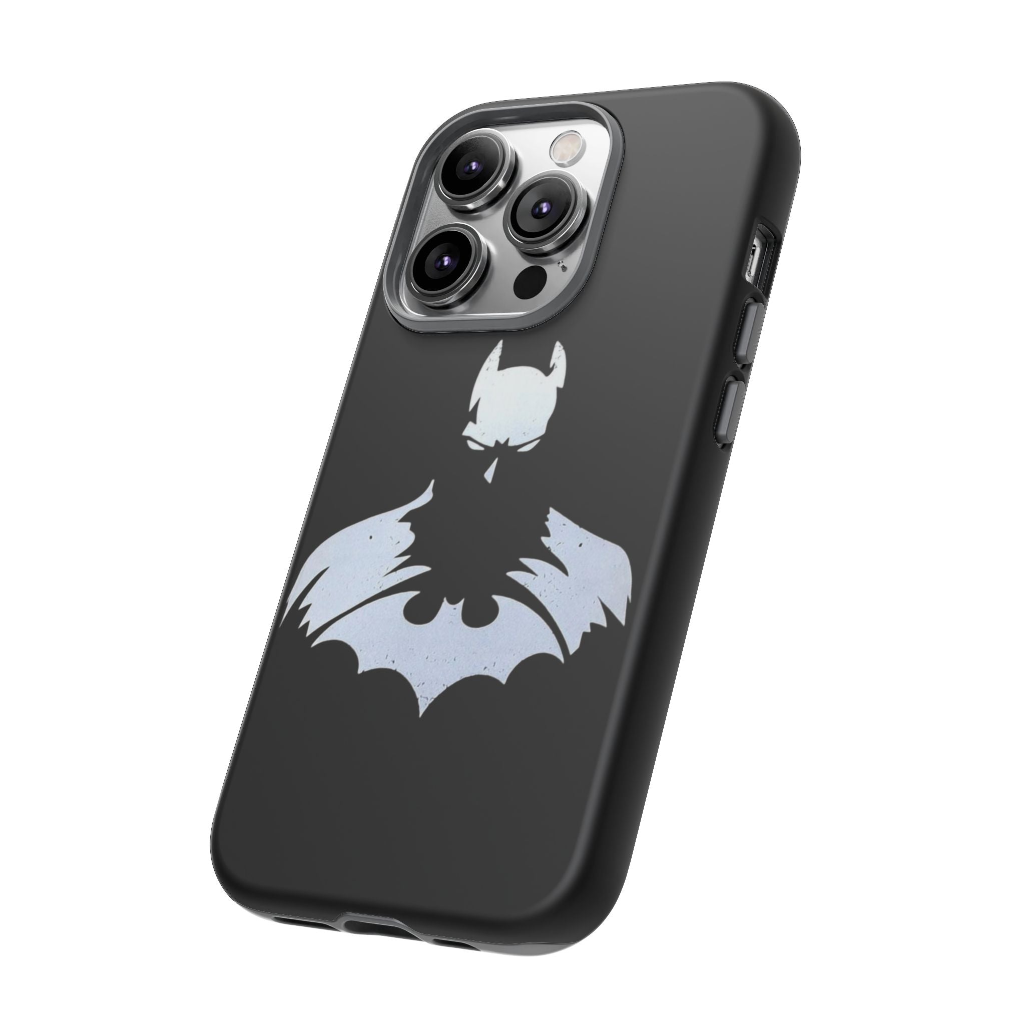 Batman Silhouette Tough Phone Case — Dark Knight Black Protective Cover