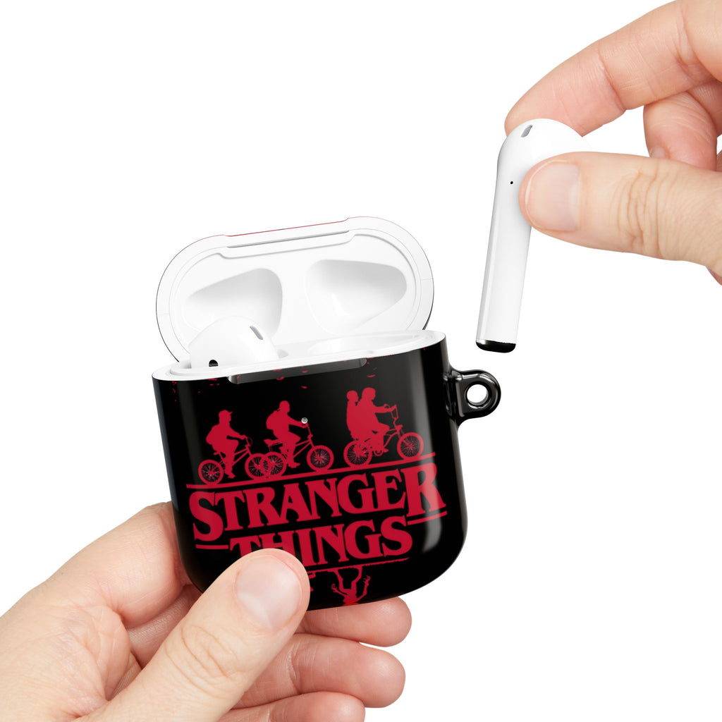 Stranger Things AirPod Case – Retro 80s Sci‑Fi Bike Silhouette Protective Cover