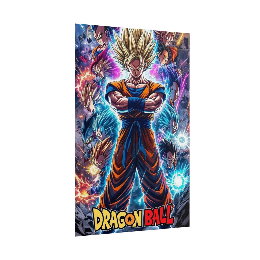 Dragon Ball Super Saiyan Goku Rolled Poster – Anime Wall Art Dragon Ball