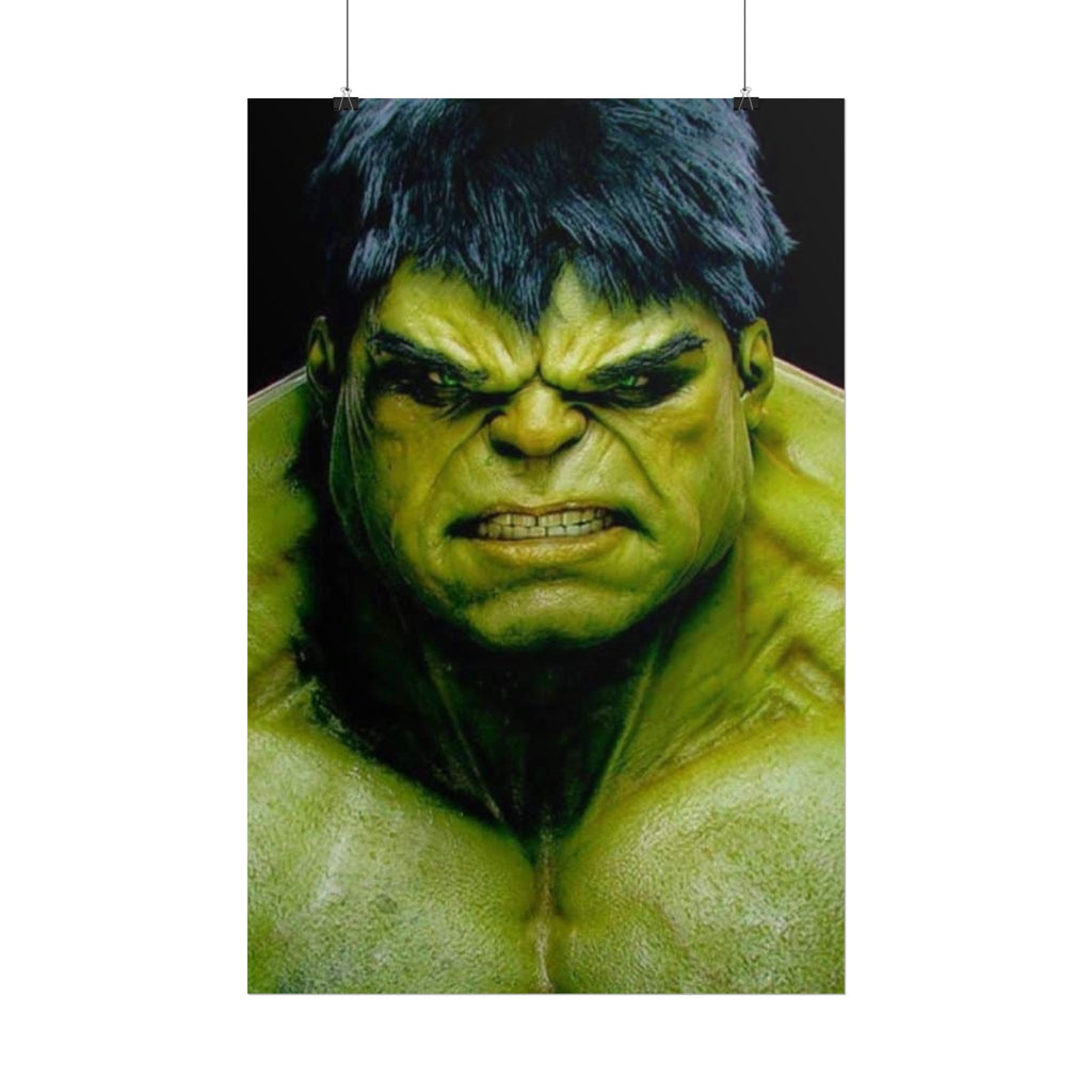 Hulk Lightning Poster — Marvel Vibrant Superhero Wall Art (Rolled Poster)