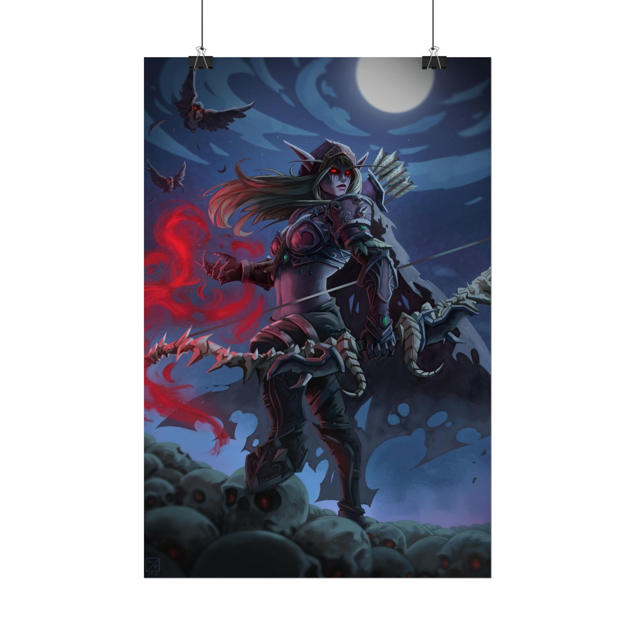 Lady Sylvanas World Of Warcraft Poster — Fantasy Art Print