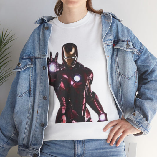 T-shirt Iron Man – T-shirt rétro avec imprimé du super-héros sur la poitrine