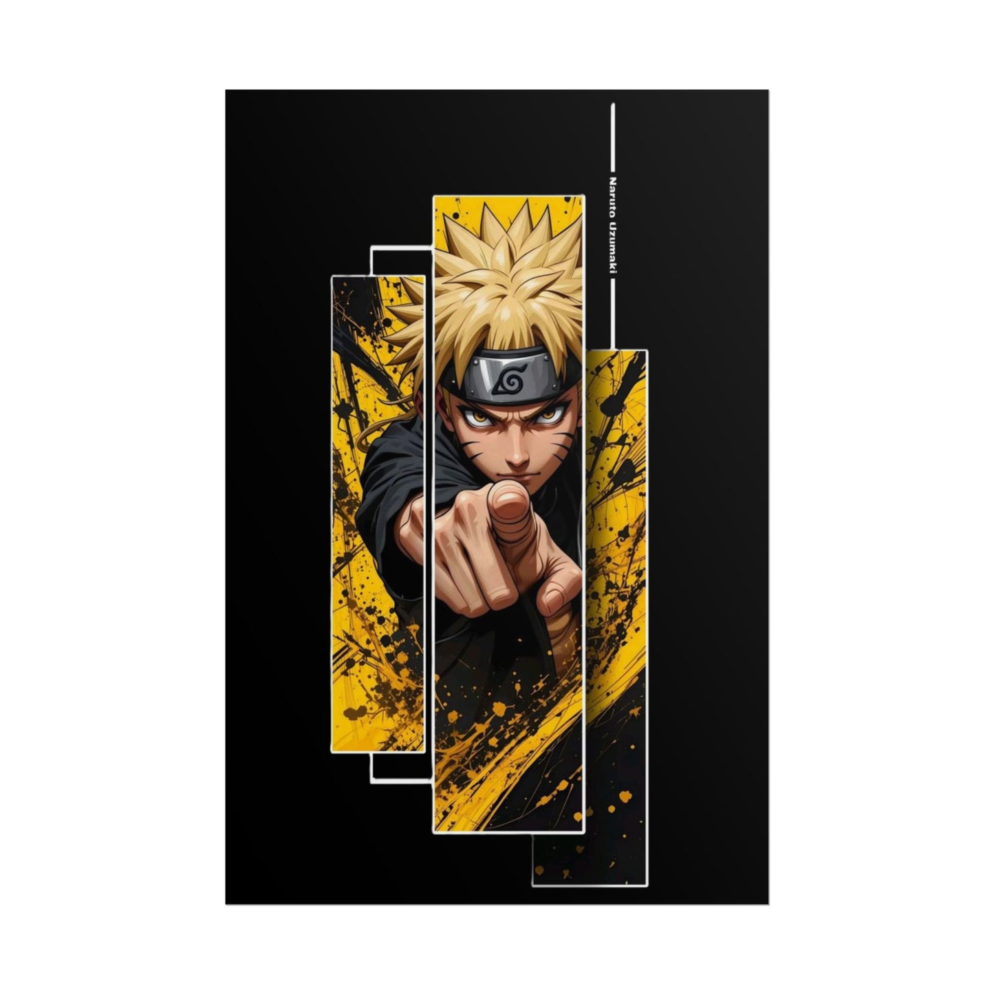 Naruto Art-Poster – Dynamischer Anime-Wanddruck (Gerollter Poster)