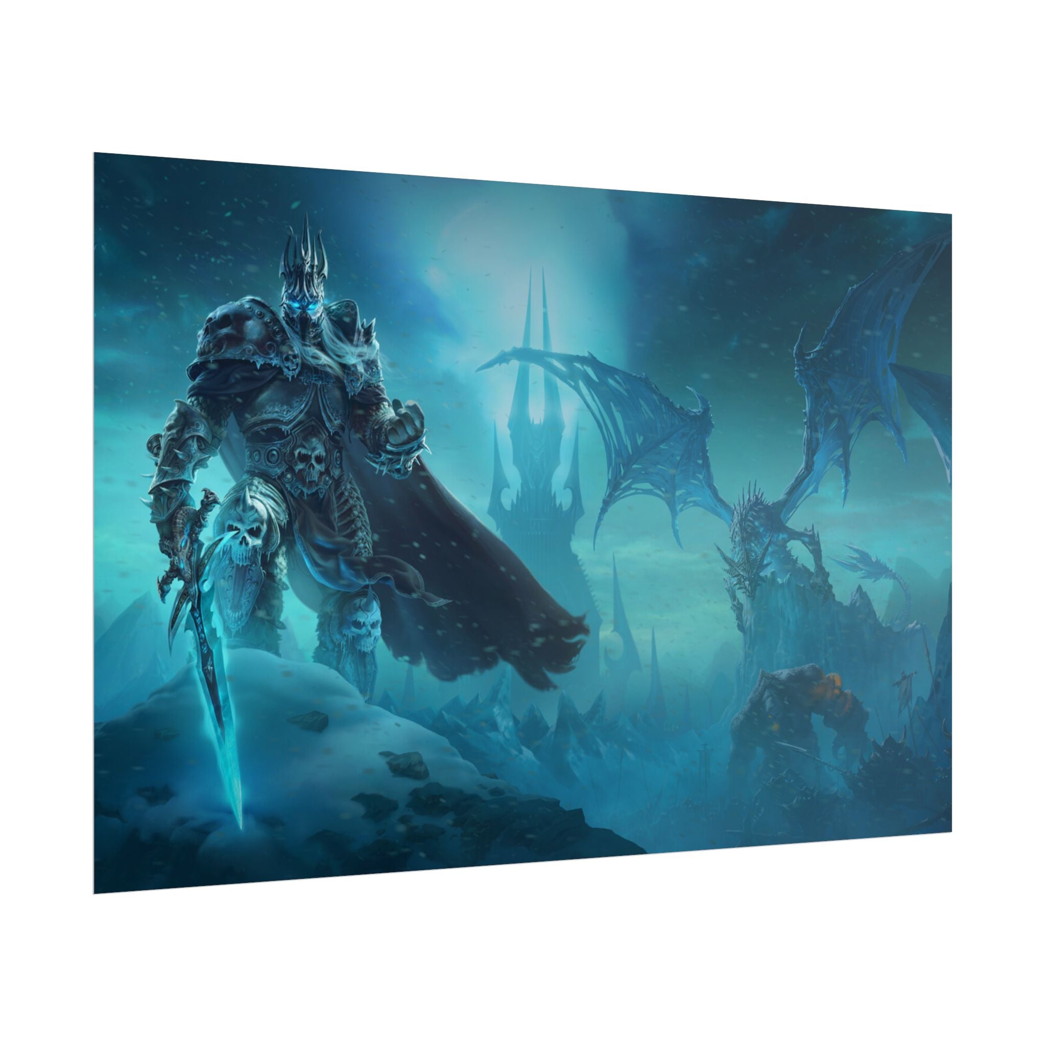 Lich King Fantasy Art Print - World of Warcraft