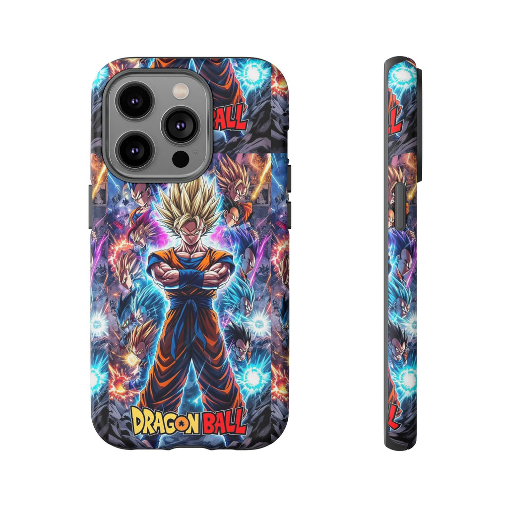 Dragon Ball Super Saiyan Phone Case — Goku Anime Tough Case