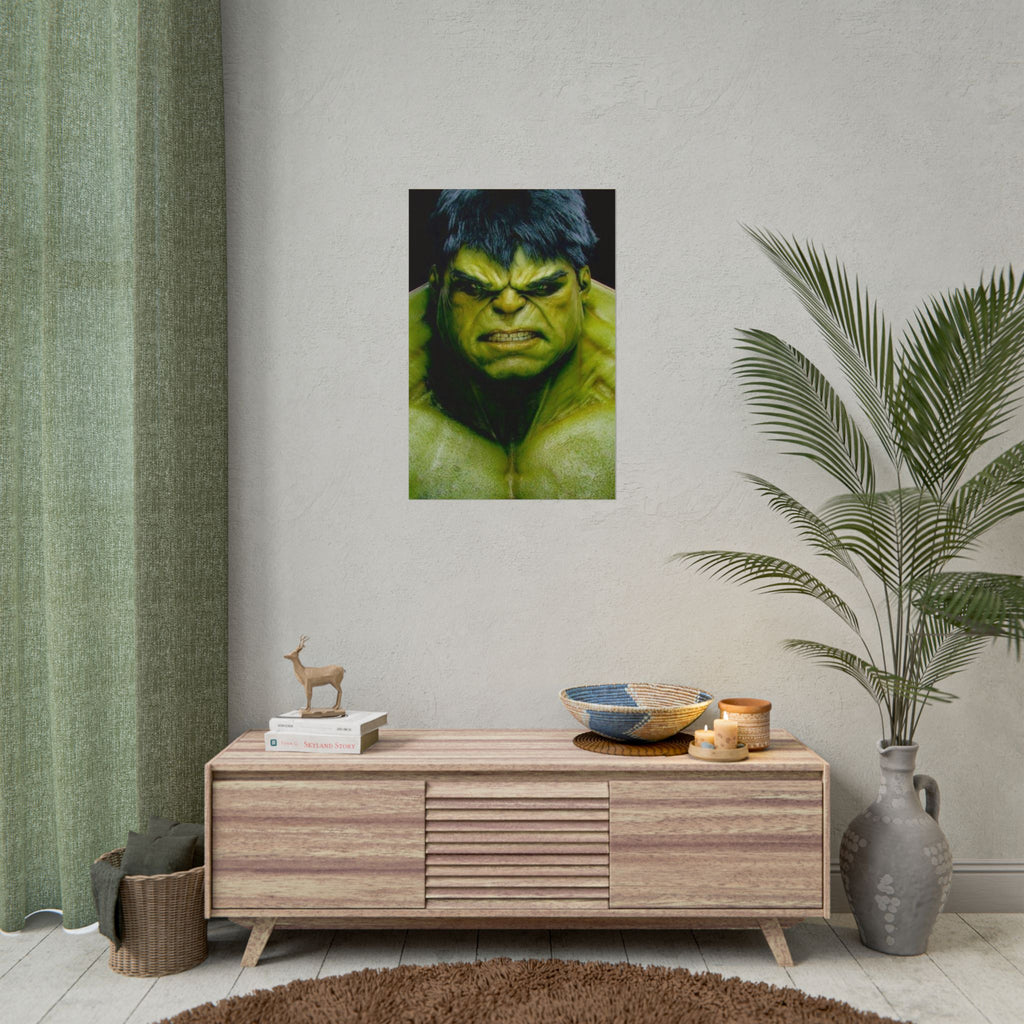 Hulk Lightning Poster — Marvel Vibrant Superhero Wall Art (Rolled Poster)