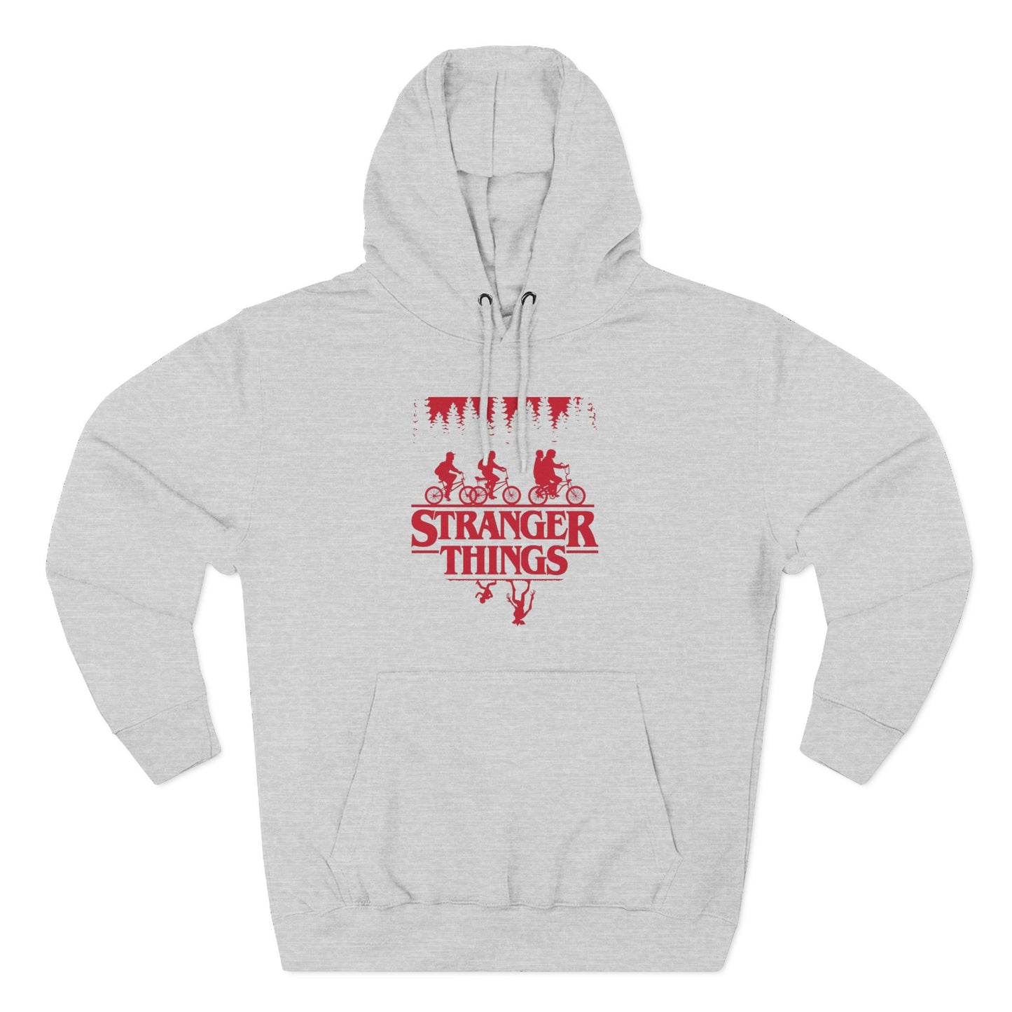 Stranger Things Fleece Hoodie – Retro-Umriss-Logo-Pullover