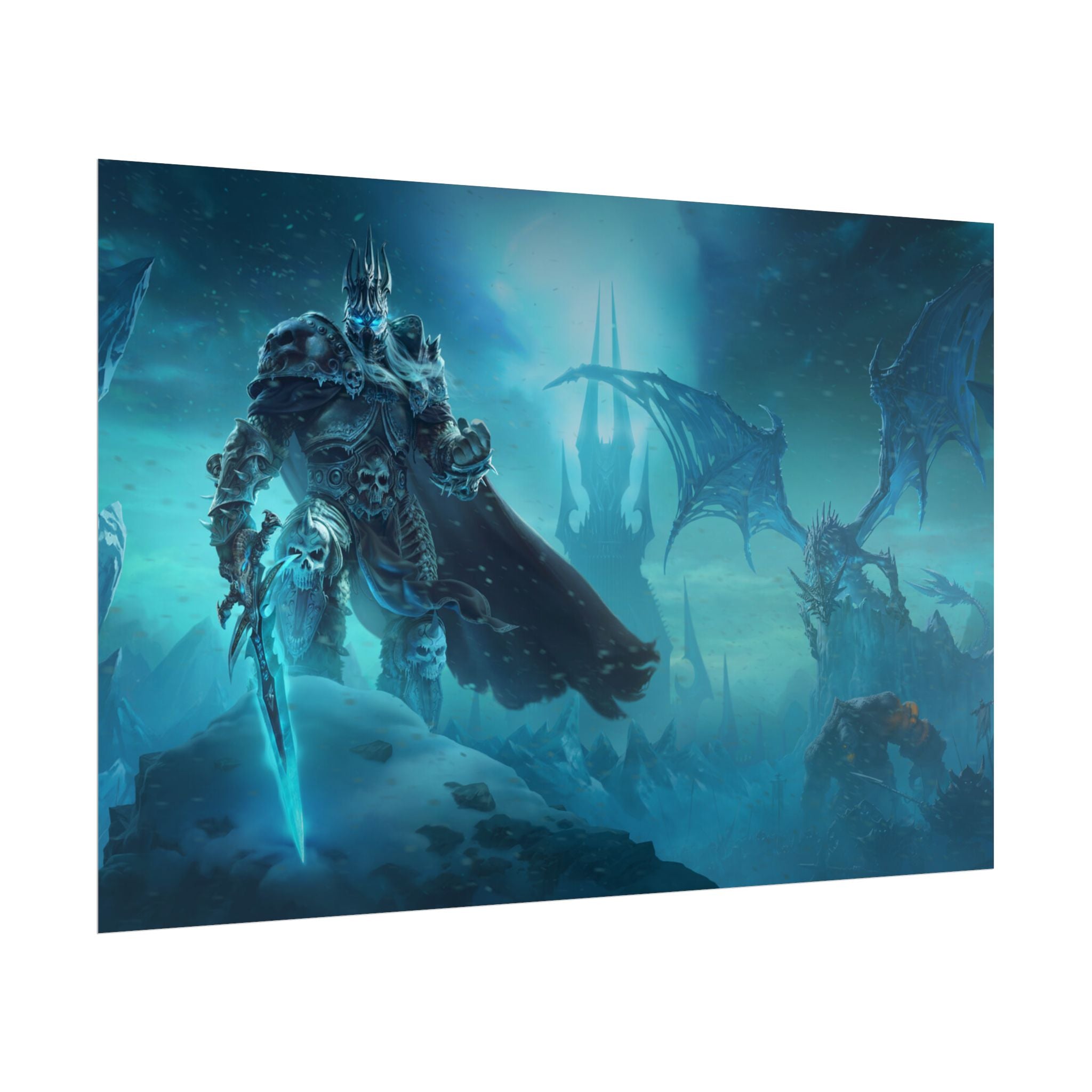 Lich King Fantasy Art Print - World of Warcraft