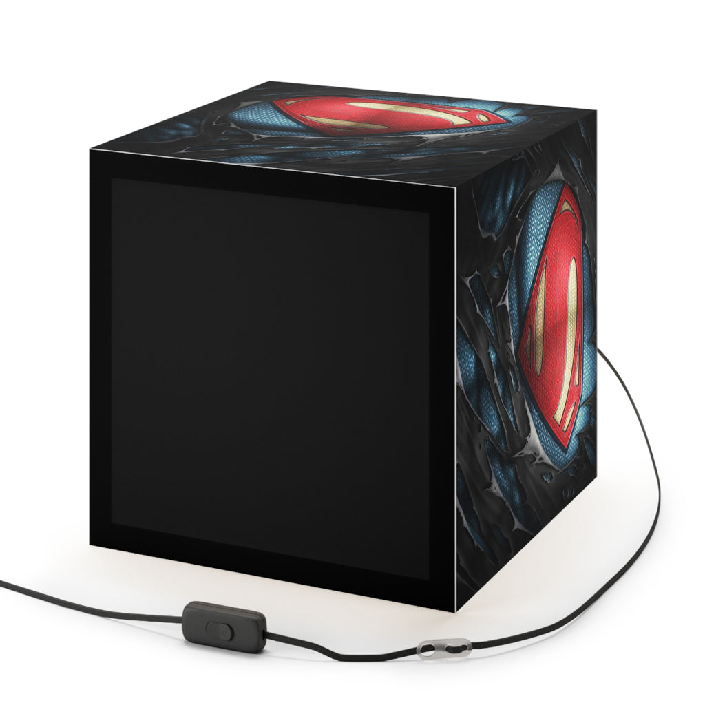Superman Light Cube Lamp - Superhero Nightlight Decor