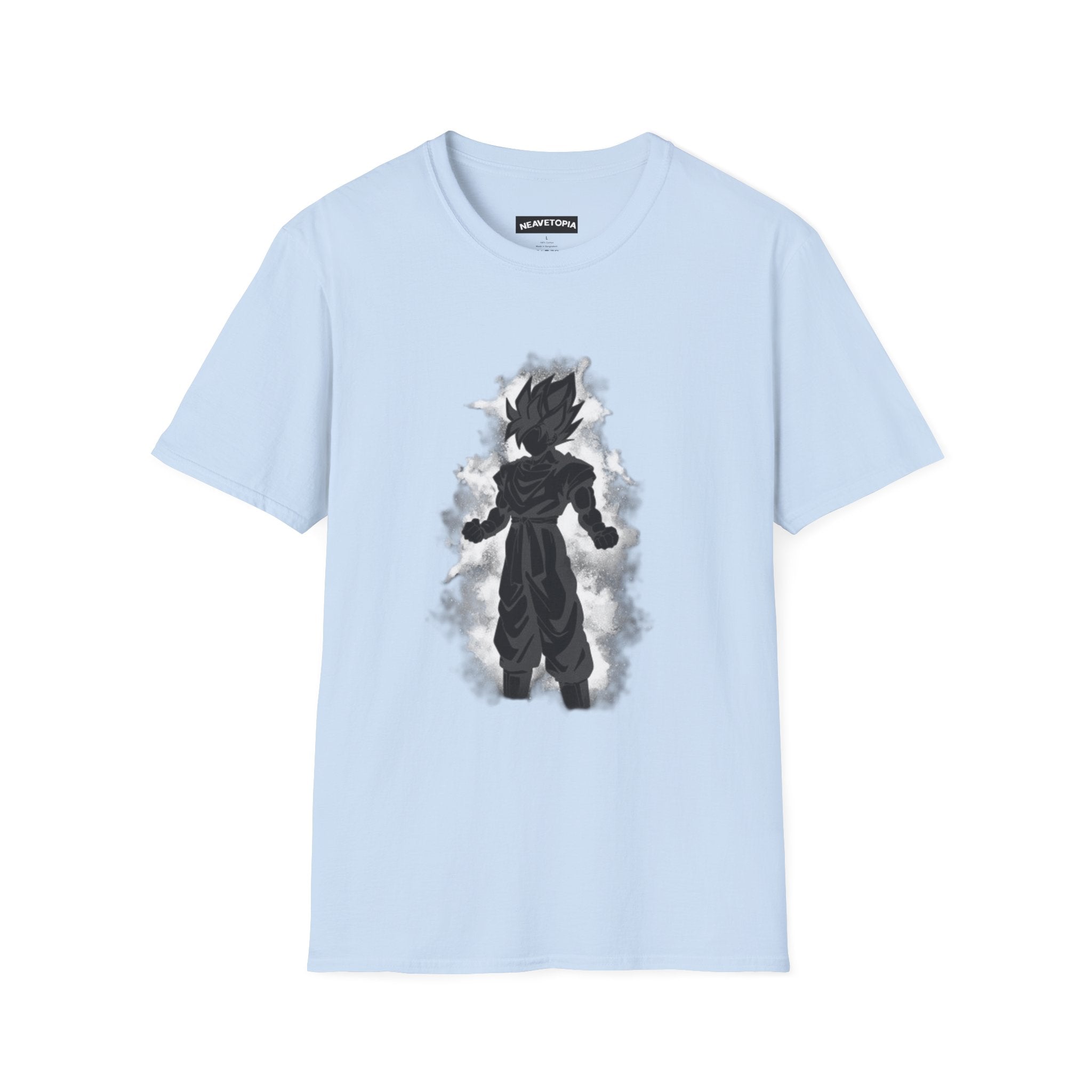 Silhouette Saiyan Power T-Shirt | Anime Aura Dragon Ball Goku