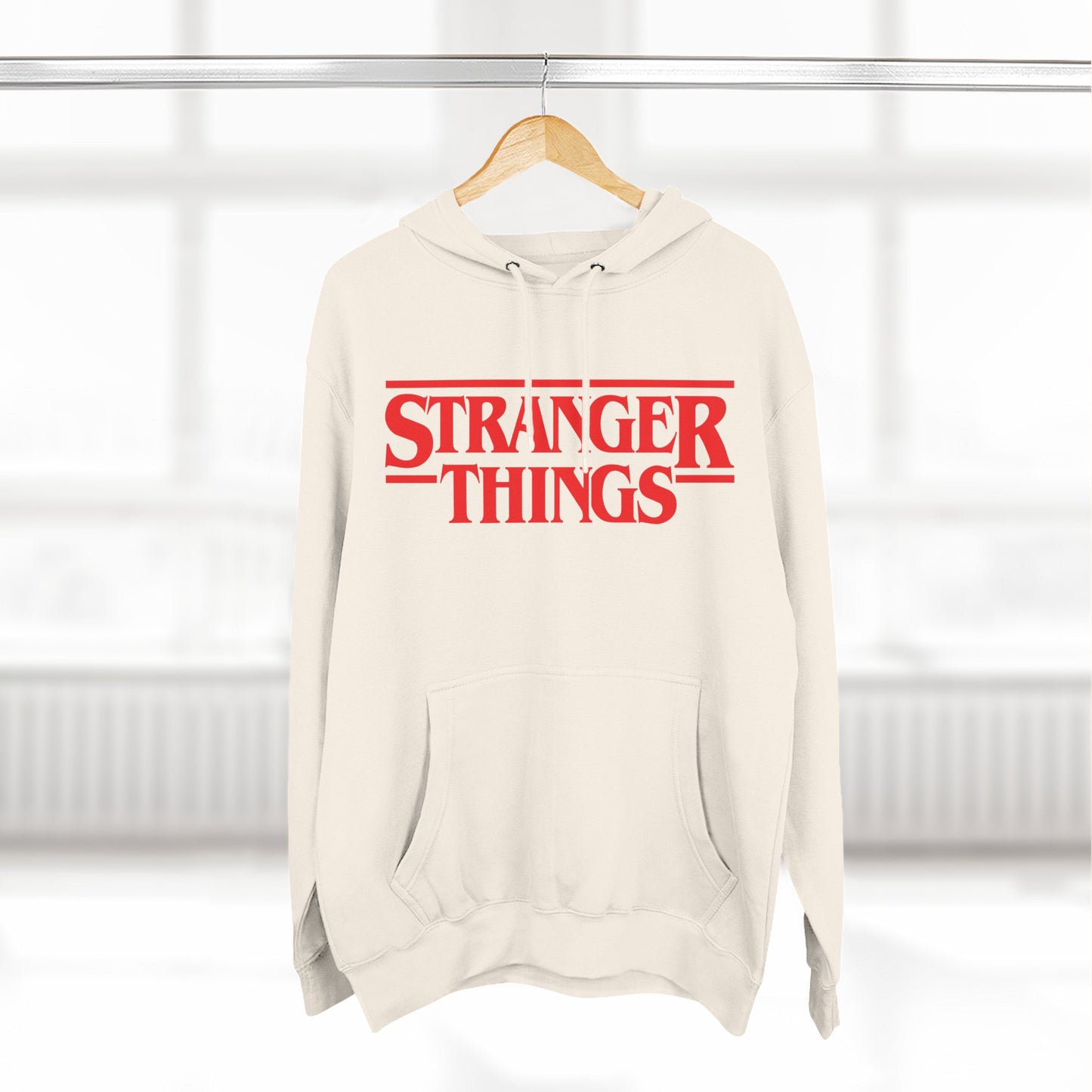 Stranger Things Fleece-Kapuzenpullover – Retro Outline Logo Pullover