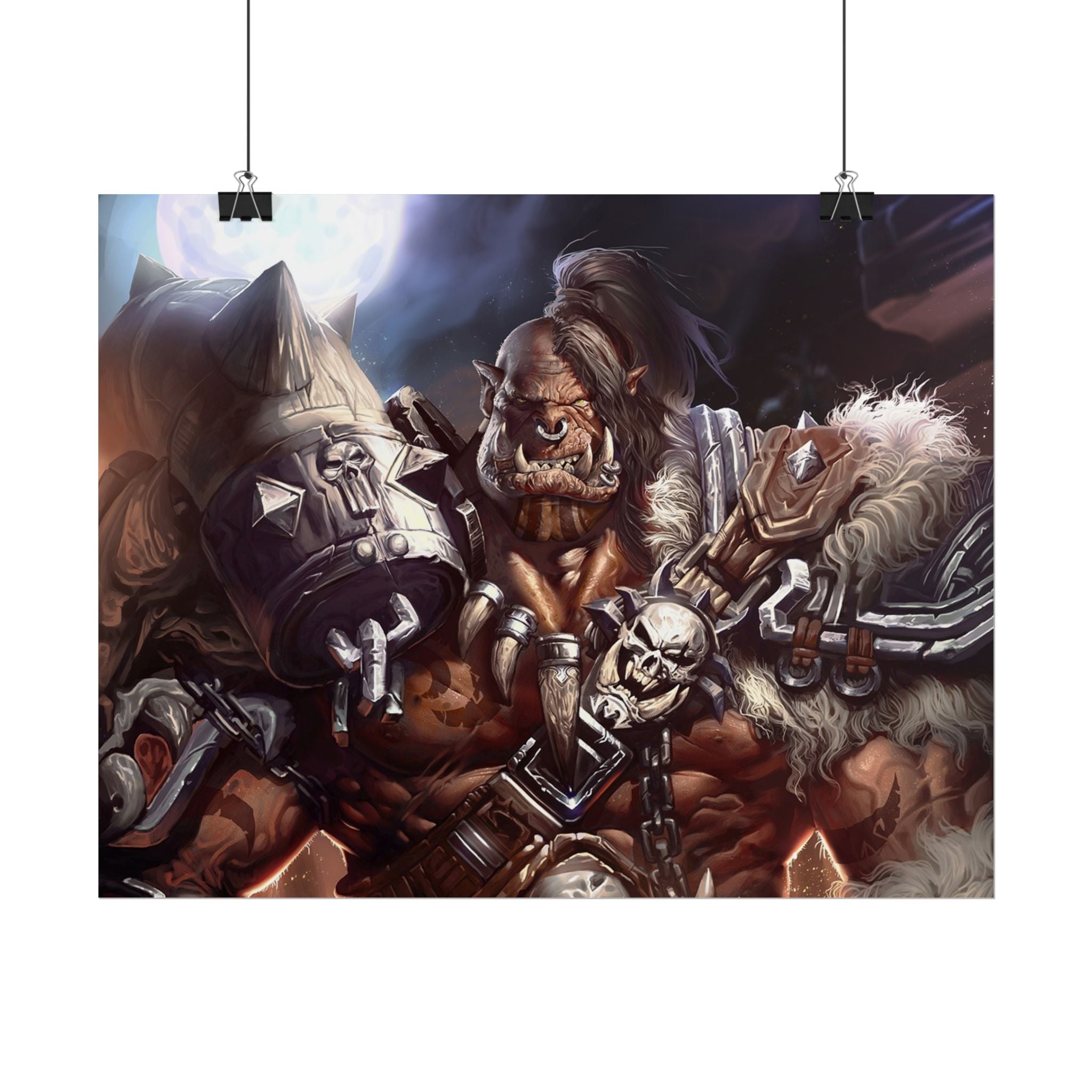 Garrosh Hellscream Fantasy Art Print - World of Warcraft