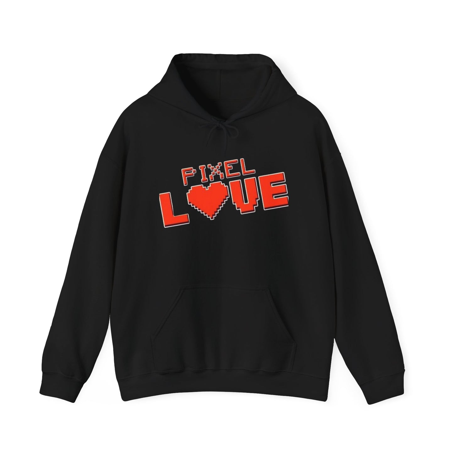 Pixel Love Hoodie – Retro 8-Bit Herz Gamer Valentinstags-Sweatshirt