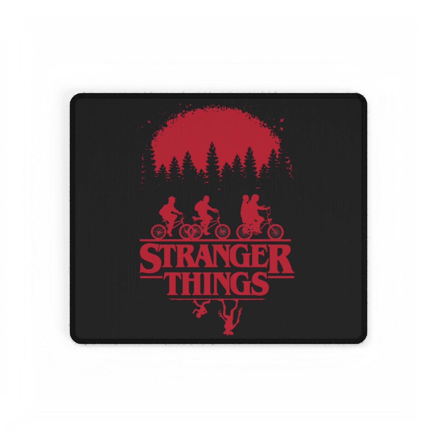 Stranger Things Desk Mat — Retro Red Bike Scene Gaming Mouse Pad