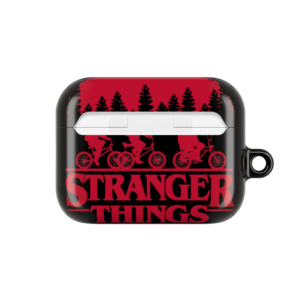 Stranger Things AirPod Case – Retro 80s Sci‑Fi Bike Silhouette Protective Cover