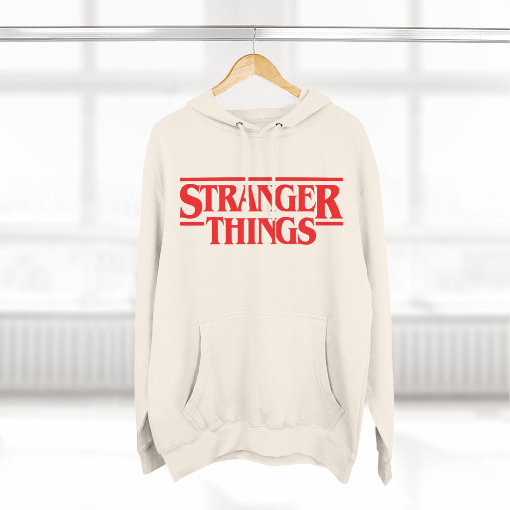 Stranger Things Fleece Hoodie – Retro Outline Logo Pullover