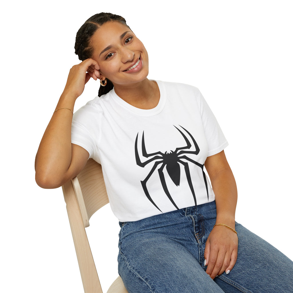 Black Spiderman Emblem T-Shirt | Spider Logo Tee