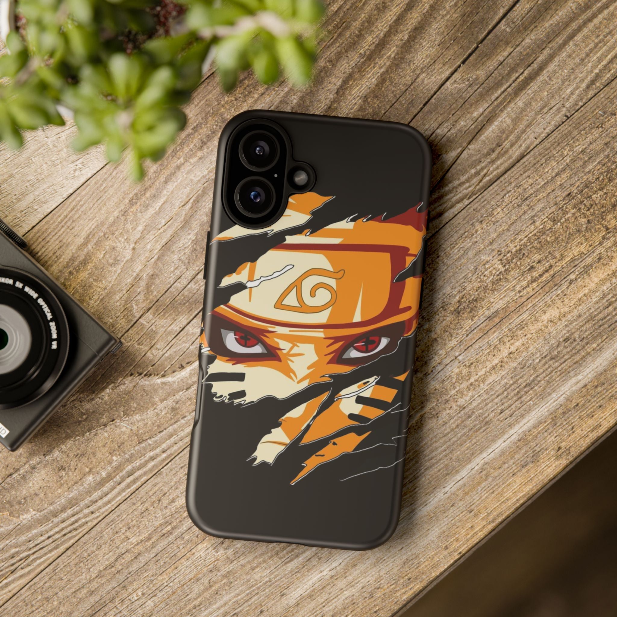 Anime Ninja Phone Case — Intense Shredded Mask Design (Tough Cases)