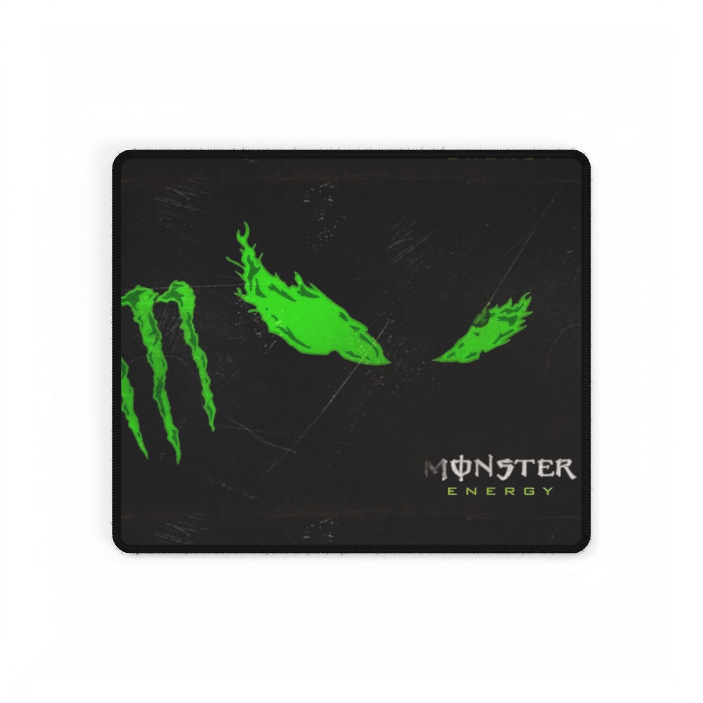 Gaming Schreibtischunterlage — Neon-Grünes Monster-Logo Mauspad