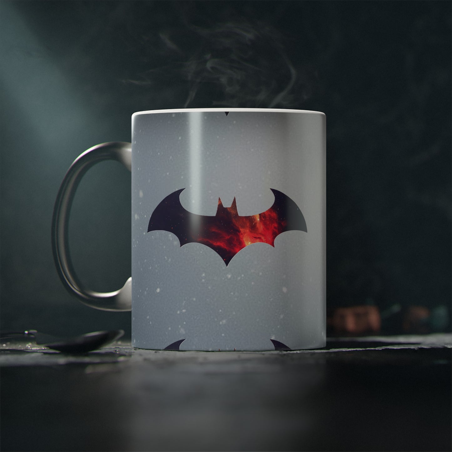 Batman Logo Emblem Mug | Warm Picture transformation | Collectors and Limited Edition